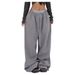 High Waist Drawstring Loose European And American Hot Girl Style Jazz Dance Hiphop Sports Pants For Women_ecoleips.com