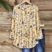 3D Digital Printing Cross-border Best-selling Women's Solid Color White Button-up Shirt, Loose Casual Style, POD_ecoleips.com