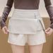 Black Leather Midi For Women Autumn 2025 New High Waist Irregular Slimming A-line Bodycon Split Short Skirt_ecoleips.com