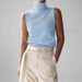 Women's Knitted Sleeveless Vest High Collar Sweater Simple Top Style Autumn New Fashion_ecoleips.com