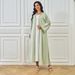 Women's Clothing Sparkling Hot Diamond New Products Waist White Inner Robe Dress_ecoleips.com