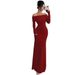 Women's Off-Shoulder Bodycon Dress - Elegant Slim Fit Bandage Dress For Fall_ecoleips.com