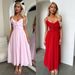Women's Clothing Spring And Summer New Sling Ruffled Dress Ins Leisure Loose Vacation Dress Women_ecoleips.com