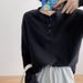 Waffle Long Sleeve T-Shirt Women, Spring And Autumn Thin Style, Loose Fit, Suitable For Best Friends,_ecoleips.com