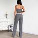 AD393 New Cross-Border Casual Fitness Camisole Comfortable Stretch Slim-Fit Indoor Yoga Pants Set_ecoleips.com