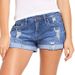 Women's Clothing Elastic Ripped Denim Shorts Women_ecoleips.com