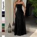 Elegant Strapless Floral Lace Dress – Women’s Summer Cocktail Dress (Breathable & Lightweight) – Chic & Feminine For Spring & Summer_ecoleips.com