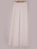 K Half Length Skirt Bohemian Style Long Skirt, High Waist Solid Color Plus Size A-line Skirt, Floor Length Beach Skirt_ecoleips.com