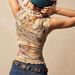 European And American Cross-border 2026 Spring New Sleeveless High-neck Fashion Vest Floral Slim-fit Top_ecoleips.com