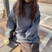 Popular Women's Sweatshirt Spring And Autumn, Ulzzang Cotton Thin Solid Color Jacket, Trendy Loose Top For Students_ecoleips.com