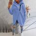 Women's Clothing Women's Long Sleeved Casual Black Hooded Jacket Sweatshirt With Front Pocket Zipper Hoodie_ecoleips.com