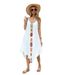 2025 New Beach Suspender Skirt Hook Flower Long Skirt Temperament Swimsuit Beach Cover Up_ecoleips.com