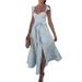 2023 Summer New European And American Cross-Border Fashion Floral Print French Retro Waist-Cinching Strap Dress_ecoleips.com
