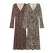 Fashionable Long Sleeve Floral Print Dress Women's Autumn Winter New Arrival Pleated Versatile City Commute Daily Wear A-Line..._ecoleips.com