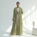 Modest Abaya Dress Elegant Floral Embellished Open Front Cardigan For Women – Versatile Layering Piece For Office, Travel & Special Occasions_ecoleips.com