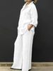 Effortless Linen-Blend Suit Set – Women’s Breathable Office-to-Weekend Outfit (S-5XL, 8 Colors, Wrinkle-Resistant)_ecoleips.com
