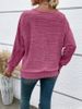 K Women's New Style Ribbed Round Neck T-shirt. No Necklace, Bag, Or Other Accessories._ecoleips.com