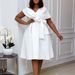 C8483 Cross-border Women's Clothing 2022 New V-neck Pleated Waist Tie Sexy Fashionable European And American Gown Dress_ecoleips.com
