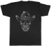 Women's T-Shirts Skull Cowboy Mens T-Shirt Wild West Sherrif Tee Gift_ecoleips.com