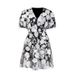 Women's Clothing Celebrity Temperament Dress Autumn And Winter Water Soluble Flower Puff Sleeves High Grade Three Dimensional Flower Dress_ecoleips.com