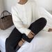 European And American Cross-Border Hot Sale Versatile Soft Knitted Cardigan For Women Retro Shell Button Gray Wool_ecoleips.com