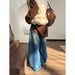 ICC Guangzhou Thirteen Lines Vintage Washed White Flocked Cuffed Wide-Leg Loose Jeans For Women 10581_ecoleips.com