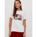 Casual Elegant Simple Fun Design Sense Niche Unique Print Oversize Loose Versatile Pure Cotton Short Sleeve Trendy_ecoleips.com