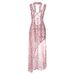 2026 Summer Hot New Women's Fashion Spaghetti Strap Floral Sexy Backless Split Tie Dress Wholesale_ecoleips.com