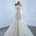 Women's Clothing Fishtail Wedding Dress Fishtail New Bride Wedding One Shoulder Outing Yarn Slim Temperament Ceremony Yarn_ecoleips.com