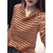 Spring/Summer Collection: Large-Sized Women's Clothing For Mothers Long-Sleeved, Hooded, Striped, Casual, Loose-Fittin_ecoleips.com