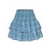 Women's Clothing Skirt Pleated Skirt Ruffle Printed Skirt Fashion Floral Short Skirt 13 Colors_ecoleips.com