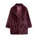 Women's Long Faux Fur Coat Casual Office Lady Street Style Spring/Autumn Outerwear_ecoleips.com
