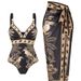 Women's Sexy One-Piece Swimsuit with Wrap Skirt Stylish And Comfortable Beachwear for Summer_ecoleips.com