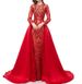 European And American Foreign Trade Evening Dress 2025 Spring And Summer New Green Dress Fishtail Long Sleeve Light Luxury Trailing Evening Dress Lace_ecoleips.com