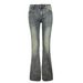 American Retro Micro-flared Jeans For Women, New Autumn And Winter Low-waist Slimming Wide-leg Versatile Stretchy_ecoleips.com