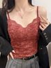 K Hot Girl Pure Desire Lace Strap Beautiful Back Fixed Cup No Trace Inner Wrap Chest Smearing Underwear Tank Top Outer Wear_ecoleips.com