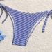 Verve 2024 New Striped Tie Halter Sexy Bikini Three-Piece Beach Swimsuit For Women_ecoleips.com