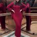 Oversized Knit Sweater Dress Set - Cozy Long Sleeve Lounge Dress With Slit Skirt, Soft Polyester Blend For Autumn/Winter Casual_ecoleips.com