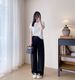 Suitable For All Seasons King 2024 French Rain Dew Cotton Linen Women's Casual Draped Banana Wide-leg Long Pants Women_ecoleips.com