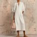 2026 New Spring/Summer European And American Cross-Border Independent Station Women's Solid Color Cotton-Linen Loose_ecoleips.com