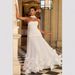 Strapless Waist Cinching Long Evening Dress Three Dimensional Petal Pleats Large Skirt Train European And American Style for Women_ecoleips.com