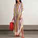 Women's Bohemian Fringe Tunic Dress | Flowy Sleeve Cover-Up | Beach Vacation Maxi Dress_ecoleips.com