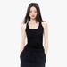 Spandex Yarn Racerback Knitted Camisole For Women 2025 Spring Summer Sleeveless Slim Fit Solid Color Inner Wear Base_ecoleips.com