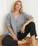 European And American Cross-border V-neck Slim-fit Knitted Cardigan For Women, 2026 Autumn New Women's Elegant Sweater_ecoleips.com