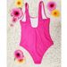 Women's High-Cut Monokini Swimsuit – Sexy Backless Design, Quick-Dry & Chlorine-Resistant (S-Xl, Rose/Black, 82% Polyester 18% Spandex)_ecoleips.com