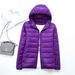 Siyu Clothing Autumn Winter New Lightweight Down Jacket Women's Hooded Thin Large Size Coat_ecoleips.com