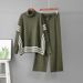 Women's High Neck Striped Cape And Wide Leg Pants Two Piece Set Casual Loose Fashion Suit European And American Style_ecoleips.com