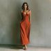 Women's Elegant Slim Fit Solid Color Suspender Dress Summer Relaxed Everyday Wear Comfortable Feshion_ecoleips.com