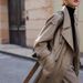 Classic Double-Breasted Trench Coat For Women - Mid-Length Tailored Jacket With Notched Lapel, Structured Silhouette & Functional Pockets_ecoleips.com