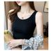 Ribbed Camisole For Women, Covers Side Breasts, Prevents Exposure, Slim Fit, Can Be Worn As An Outer Layer_ecoleips.com